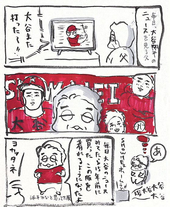 父と大谷翔平 