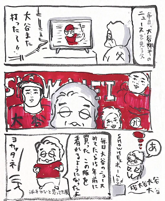 父と大谷翔平 