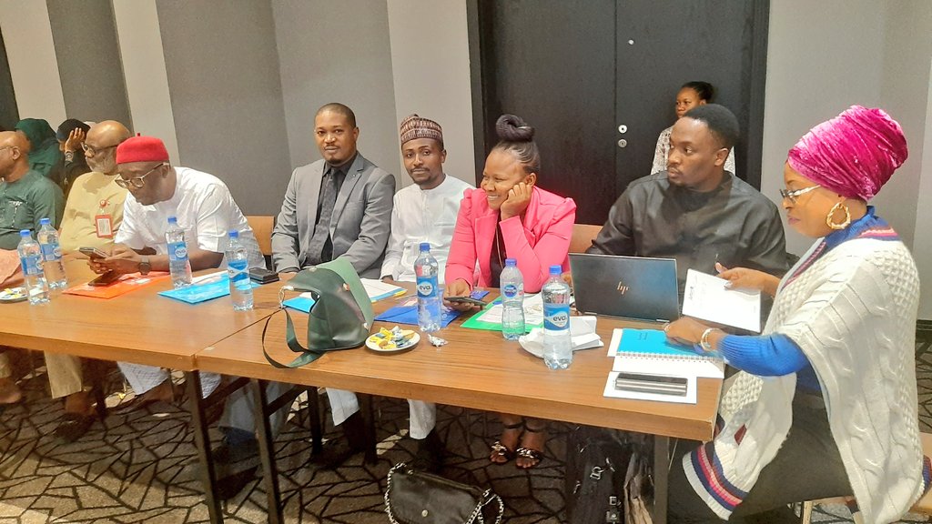 inecnigeria's tweet photo. Day 2:
Opening remarks by the Hon. Chairman INEC, Prof. Mahmood Yakubu at the ongoing 2023 Post Election Review Meeting with INEC Administrative Secretaries in Lagos State.
#PostElectionReview https://t.co/DyKsYI8mUn