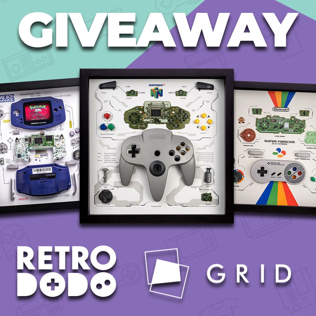 Retro Dodo (@retro_dodo) on Twitter photo We're teaming up with <a href="/GridStudiocc/">Grid Studio</a> to giveaway not 1, but 3 retro gaming grids!
To enter:
- Follow @Retro_Dodo & <a href="/GridStudiocc/">Grid Studio</a>
- RT & ❤️ this tweet!
📆Giveaway ends on the 11th August.
🌎We will ship worldwide.
📣 3x Winners announced and contacted on X.
⚠️ Only active We're teaming up with <a href="/GridStudiocc/">Grid Studio</a> to giveaway not 1, but 3 retro gaming grids!
To enter:
- Follow @Retro_Dodo & <a href="/GridStudiocc/">Grid Studio</a>
- RT & ❤️ this tweet!
📆Giveaway ends on the 11th August.
🌎We will ship worldwide.
📣 3x Winners announced and contacted on X.
⚠️ Only active
