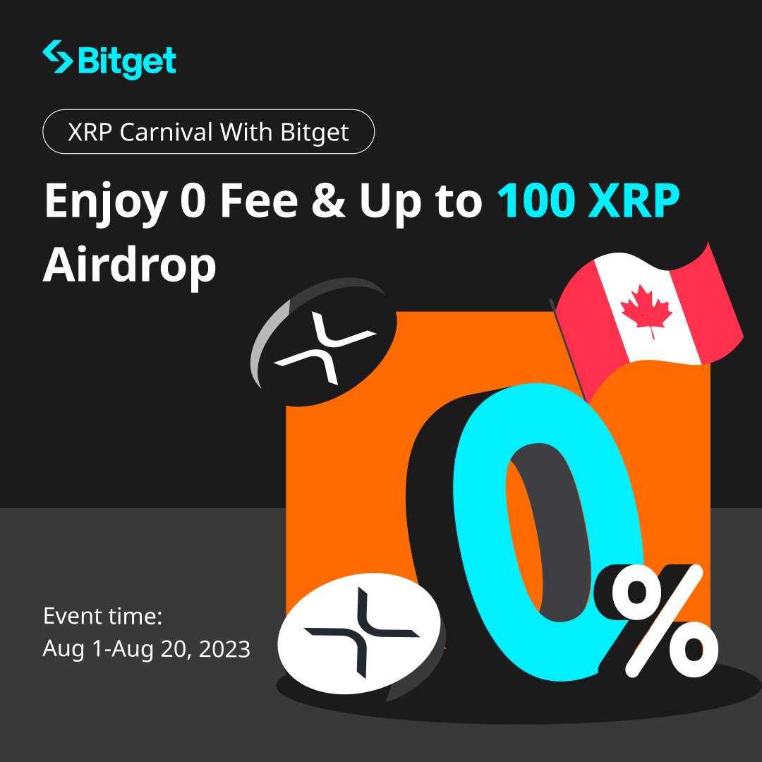 🎉 Join the exclusive $XRP Carnival with #Bitget! 🔥 0 fee for CAD trading  on XRP and get a chance to win 20,000 XRP airdrop! 🚀 Join here:  https://t.co/4toPd45CoB #XRP #Crypto #XRPCarnival
