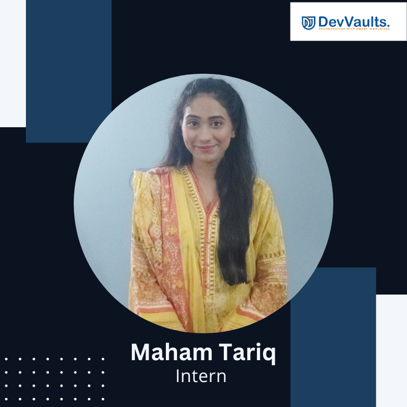 DevVaults's tweet photo. 🌟 Celebrating Rising Talent at DevVaults - Meet Maham Tariq! 🚀
Passionate intern with a thirst for knowledge and a keen eye for detail. Embracing opportunities to grow and contribute meaningfully. Join us in cheering for her journey! ✨
#MahamTariq #RisingTalent #DevVaults https://t.co/IJ9iLBGcmV