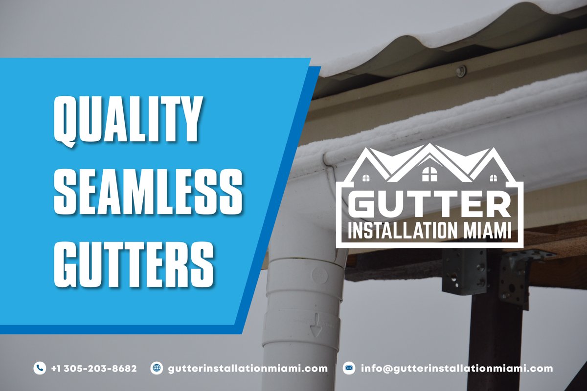 Discover the difference with our top-notch seamless gutters! 🏠✨ Say goodbye to leaks and clogs, and hello to durable and stylish protection. 

#GutterInstallationMiami #QualityGutters #HomeImprovement #gutter #gutterservices #gutterinstallation #guttercleaning #gutterrepair