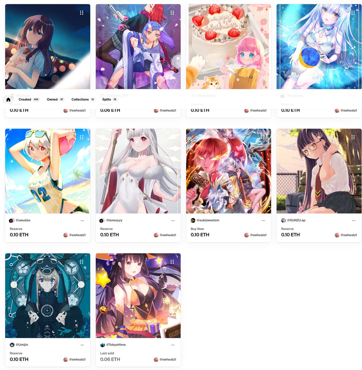 I received very bad news today. My mom was diagnosed with cancer. 😰

So I want to sell the work of my fellow artists. 
If you are interested
foundation.app/@swheatz1?tab=…

if you want to commission me for custom art
please tell me

I apologize to my fens for  lower your floor prices.