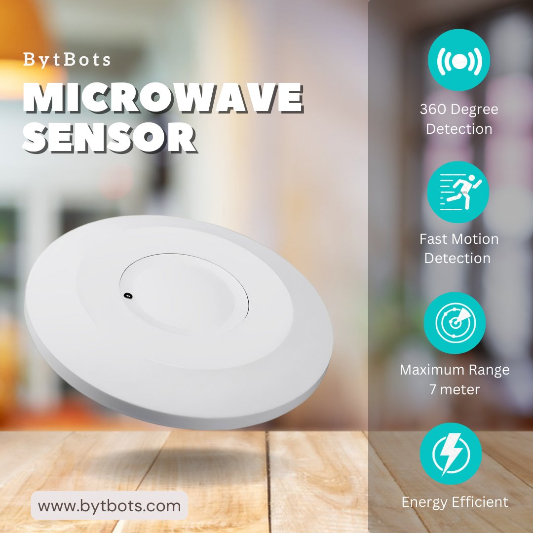 Swift, Smart, Safe: Experience Precision Detection with Microwave Motion Sensor. Simplify Life. Embrace Efficiency. Elevate Security
.
Do follow <a href="/bytbots/">BytBots</a> for more
.
.
#sensors #smarthome #homeautomation #bytbots #tech #smartlighting #microwave #sensor