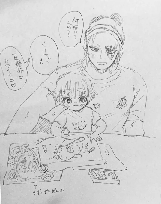 漫画家💎×大家の孫⚡️世界線らくがき 