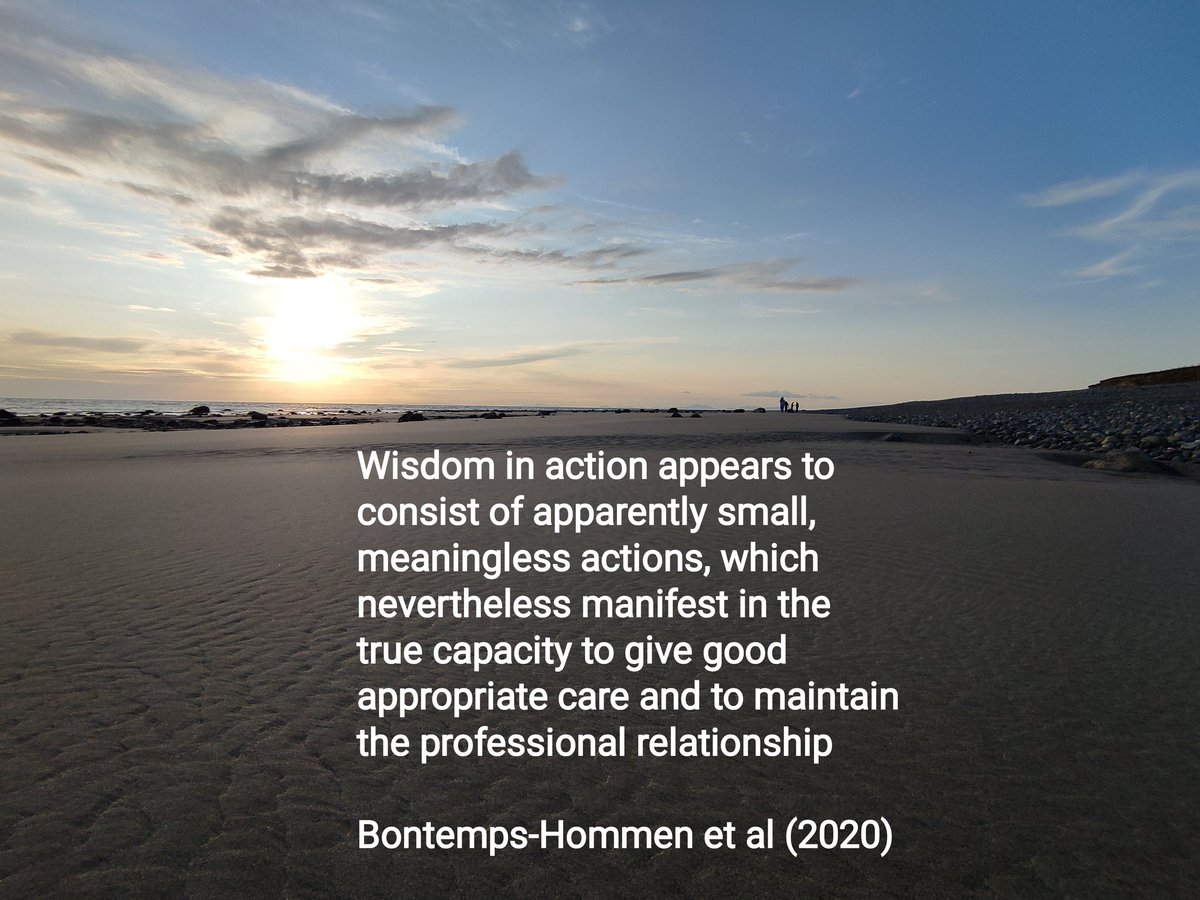 SabenaJ's tweet photo. Bontemps-Hommen, Vosman & Baart 2020 research paper in JEvalClinPract on the multiple facets of #practicalwisdom in #Clinicalpractice. Inspiring conclusion.
#rememberthesmallthings #patientcentered #context #phronesis
#caringprofession https://t.co/q7u1s97dKM