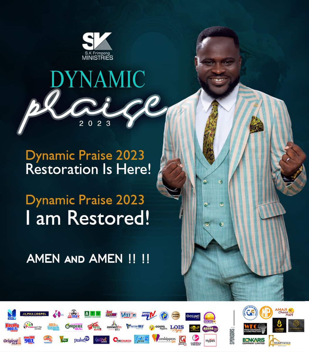 AneroDenkey's tweet photo. Weโre gearing up for Dynamic Praise 2023
Here is Our Call And Response For The Night!.
Caller : Dynamic Praise 2023
Response : Restoration Is Here
Caller : Dynamic Praise 2023
Response : I Am Restored
Together : Amen and Amen
Donโt Miss August 27th Is The Date๐๐พ
#DynamicPraise https://t.co/uLEDVZL86Y