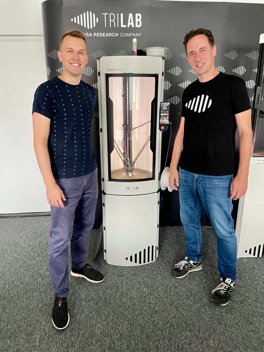 Thought3D's tweet photo. Czech Republic Roadtrip - visit of @Trilab3D facilities in Hradec Kralove.
Summer is a great time for catching up with partners you only see at the trade shows 2 times a year.
It was great to see Vojtech Tambor and explore a new factory location!
#3dprinting #TRILAB #Thought3D https://t.co/77XYh3OfmJ