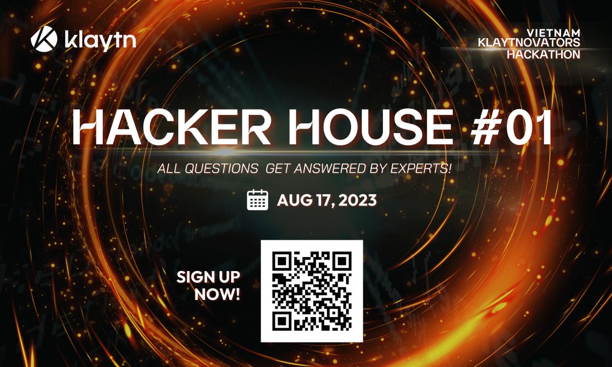 KaiaChain_VN's tweet photo. 🔥 HACKERHOUSE CHÍNH THỨC MỞ ĐƠN ĐĂNG KÝ - NHẬN CỐ VẤN NGAY 🔥
ĐĂNG KÝ NGAY ĐỂ ĐƯỢC GIẢI ĐÁP: https://t.co/rk3LNBLIJ9
#Klaytn #KlaytnVietnam #KlaytnHackathon #Klaytnovators https://t.co/3rPOgWfgTO