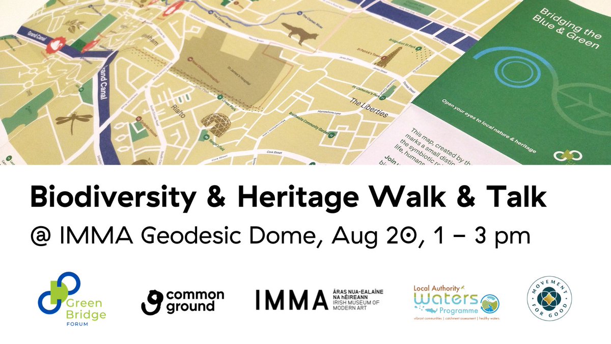 In our next Walk &amp; Talk <a href="/IMMAIreland/">IMMA</a>, each participant will be given a map that marks a distinct part of Dublin

It highlights the symbiotic relationship between animal life, humans, &amp; our green and blue spaces

Join us: imma.ie/whats-on/imma-…

<a href="/CommonGroundDub/">Common Ground in The Lodge</a>