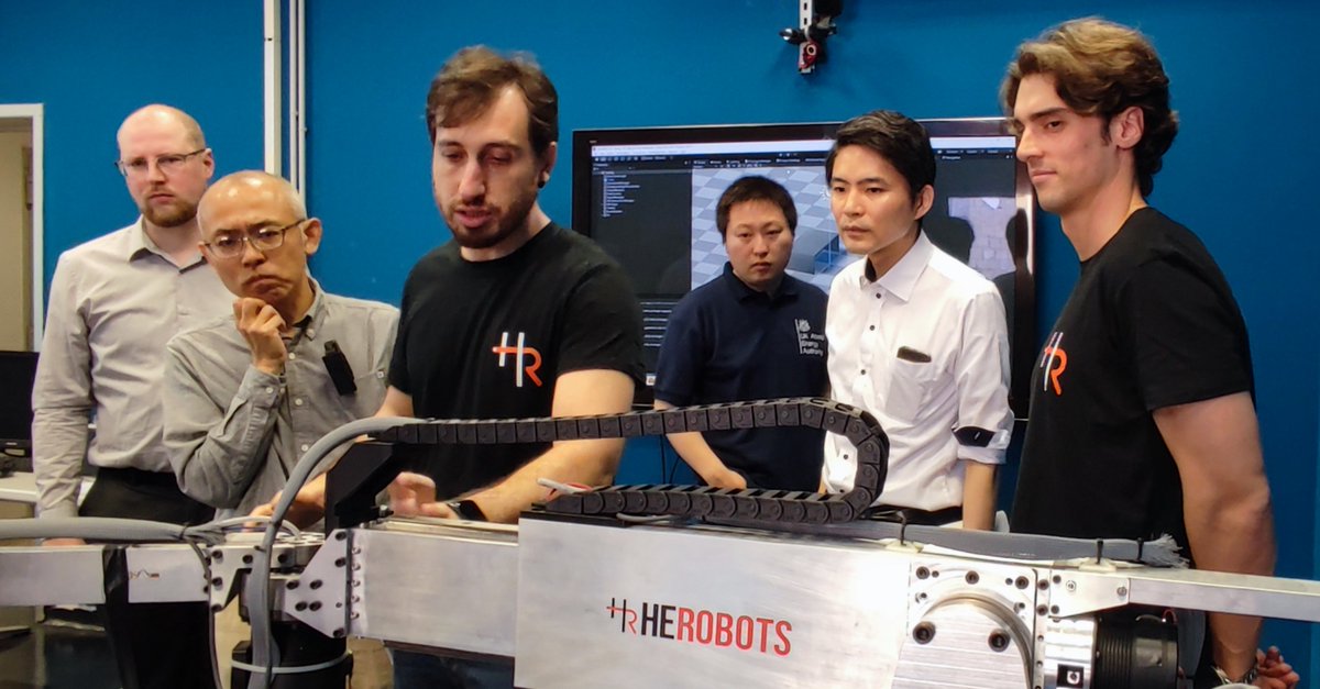 HerobotsCompany's tweet photo. 🚀 It has been a great privilege for us to host the team from @UKAEAofficial and @TEPCO_Nuclear at @HerobotsCompany for a #demo day, to show the results achieved in our project 𝘌𝘯𝘩𝘢𝘯𝘤𝘦𝘥  𝘤𝘰𝘯𝘵𝘳𝘰𝘭 𝘰𝘧 𝘭𝘰𝘯𝘨 𝘳𝘦𝘢𝘤𝘩 𝘧𝘭𝘦𝘹𝘪𝘣𝘭𝘦  𝘮𝘢𝘯𝘪𝘱𝘶𝘭𝘢𝘵𝘰𝘳𝘴 https://t.co/V9nrlxLzXF