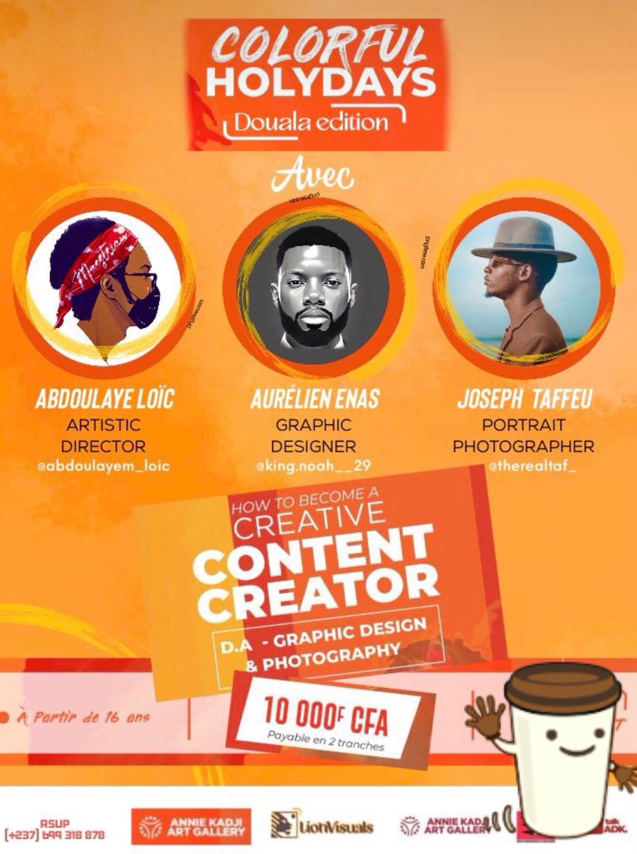 Les galléries Annie kadji vous permettent d’obtenir une place gratuite pour chacun des  10 premiers qui composeront le 699318878 pour réserver leurs places . Qu’attendez-vous ?