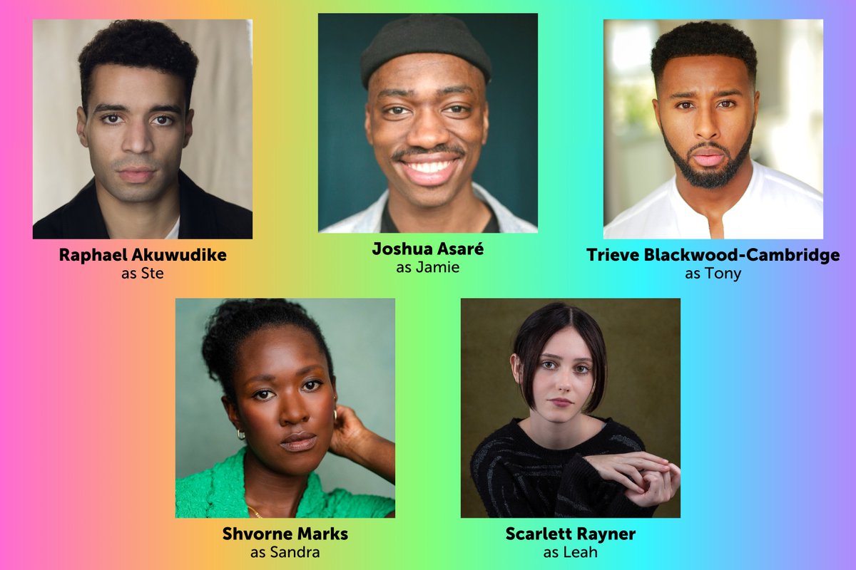 Stratford East (@stratfordeast) on Twitter photo Raphael Akuwudike (Romeo and Juliet, Almeida) and Joshua Asaré (Sundown Kiki, Young Vic) play Ste and Jamie alongside Trieve Blackwood-Cambridge as Tony, <a href="/Shvorne/">Shvorne Marks</a> as Sandra, and <a href="/rayner_scarlett/">Scarlett Rayner</a> as Leah... Raphael Akuwudike (Romeo and Juliet, Almeida) and Joshua Asaré (Sundown Kiki, Young Vic) play Ste and Jamie alongside Trieve Blackwood-Cambridge as Tony, <a href="/Shvorne/">Shvorne Marks</a> as Sandra, and <a href="/rayner_scarlett/">Scarlett Rayner</a> as Leah...
