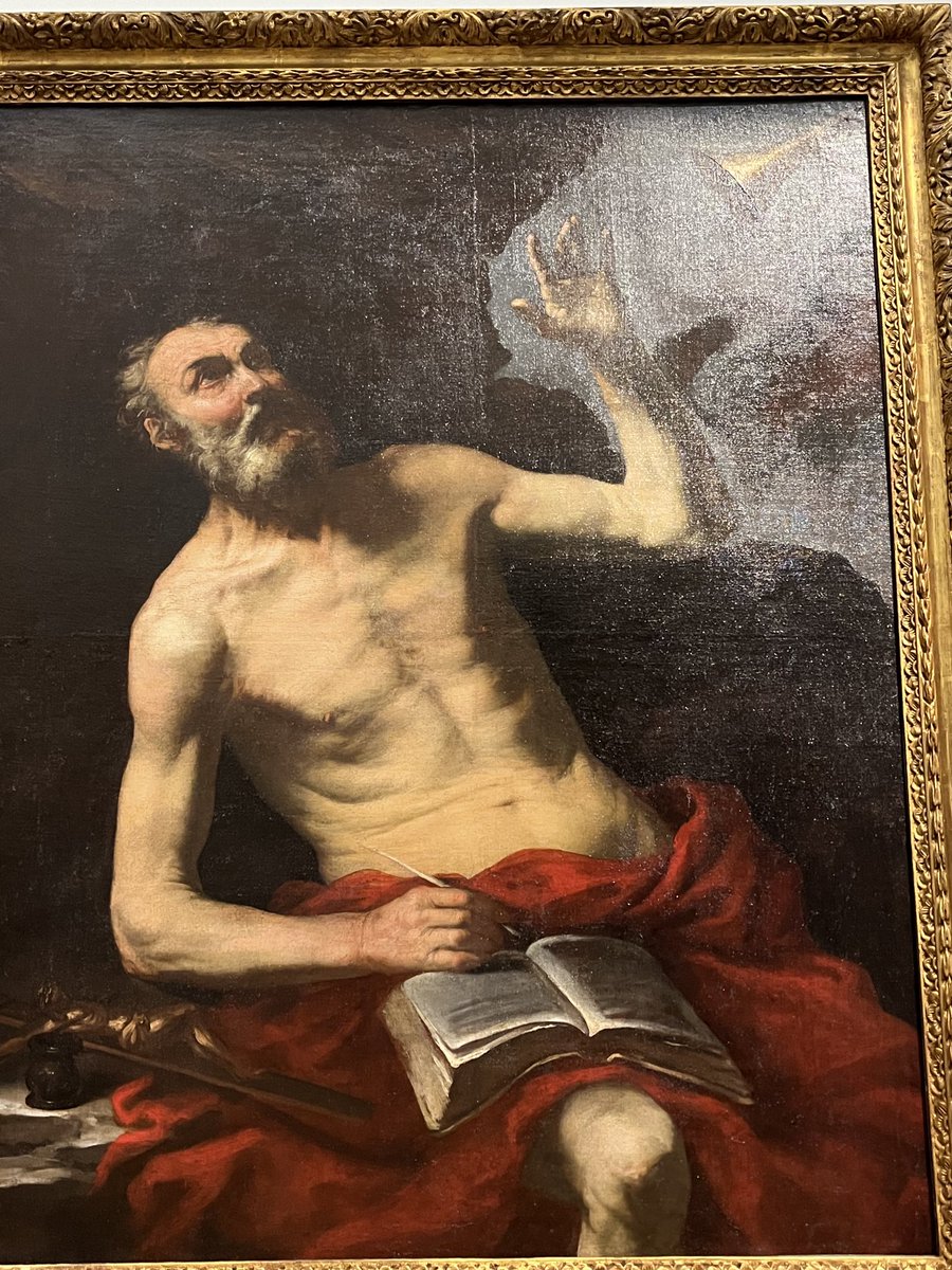 St. Jerome struggling to meet the deadline on his translation. Some things never change!