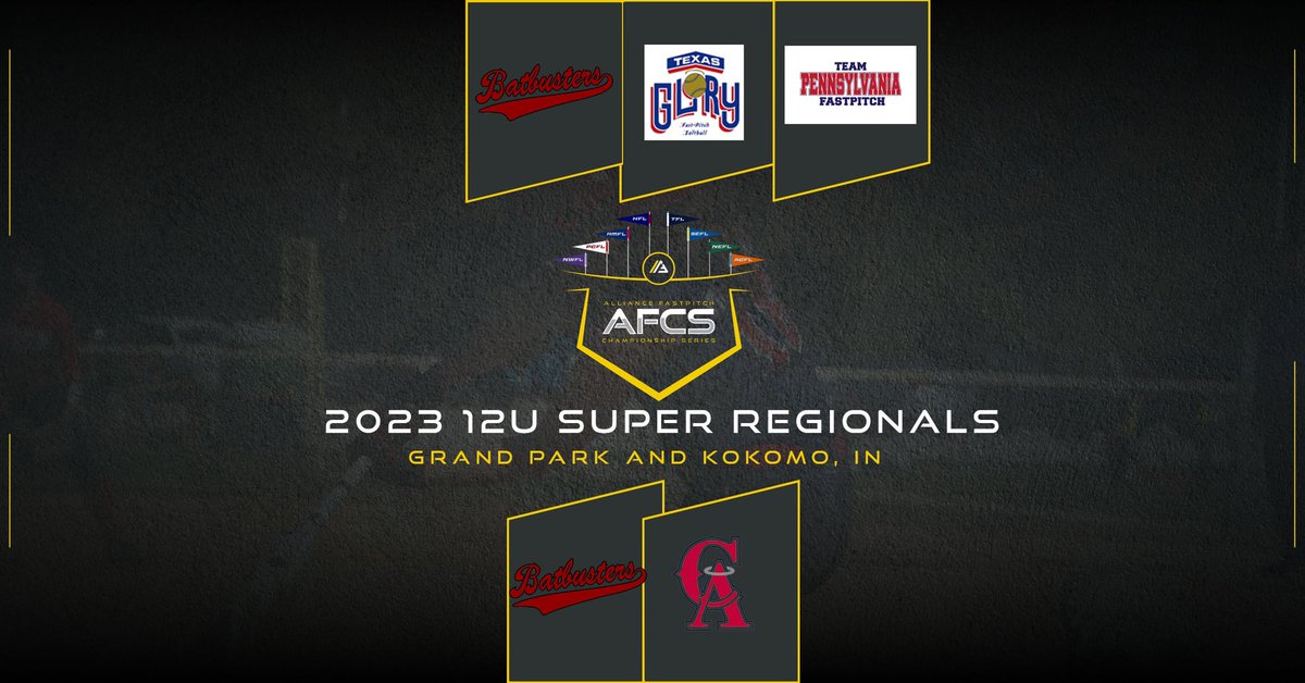 thealliancefp's tweet photo. ⭐ 12U Super Regionals⭐ Congratulations to the teams competing in the Super Regional Rounds Today! https://t.co/91pAKTPS9d