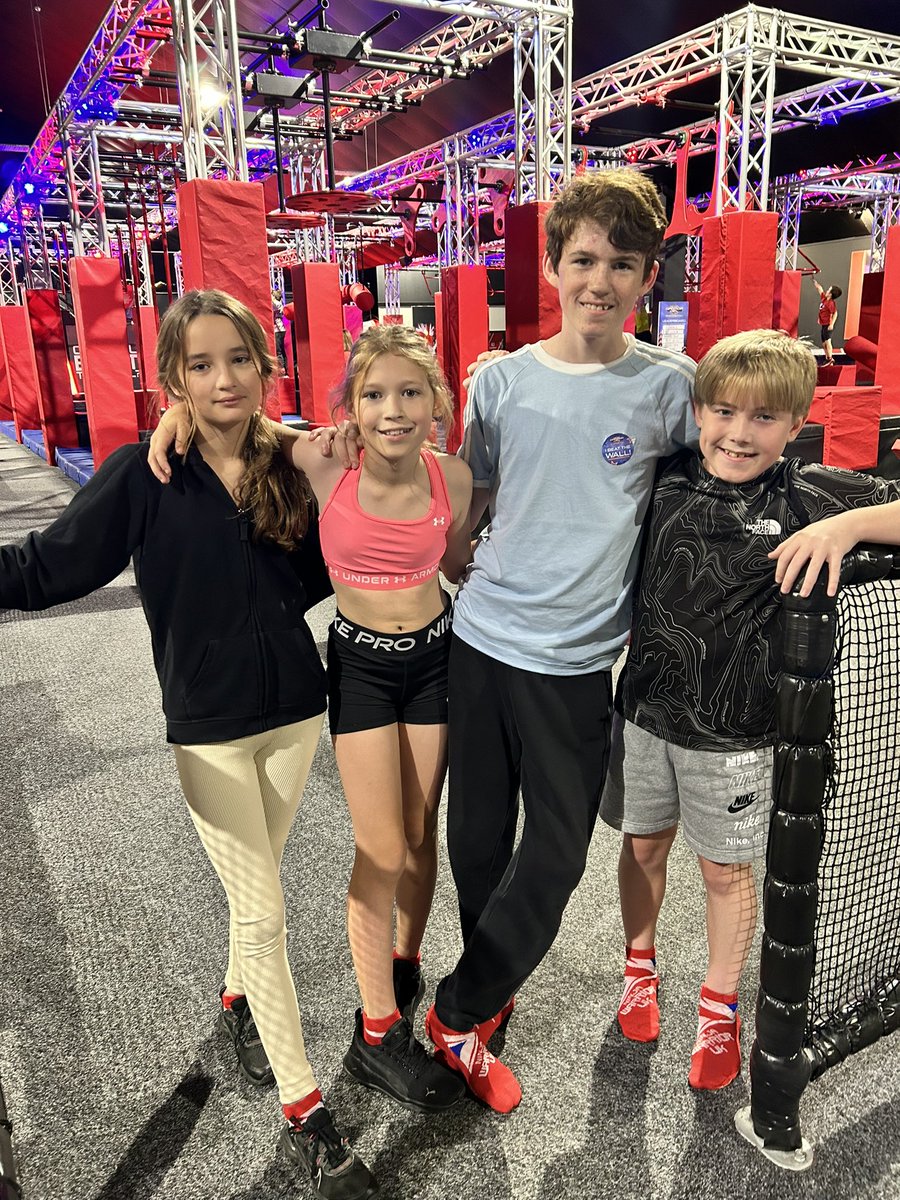 Lisa_Fickling's tweet photo. Burning off some energy at Ninja Warrior #healthyselfie #ninjawarrior https://t.co/wPl8CvDkpP