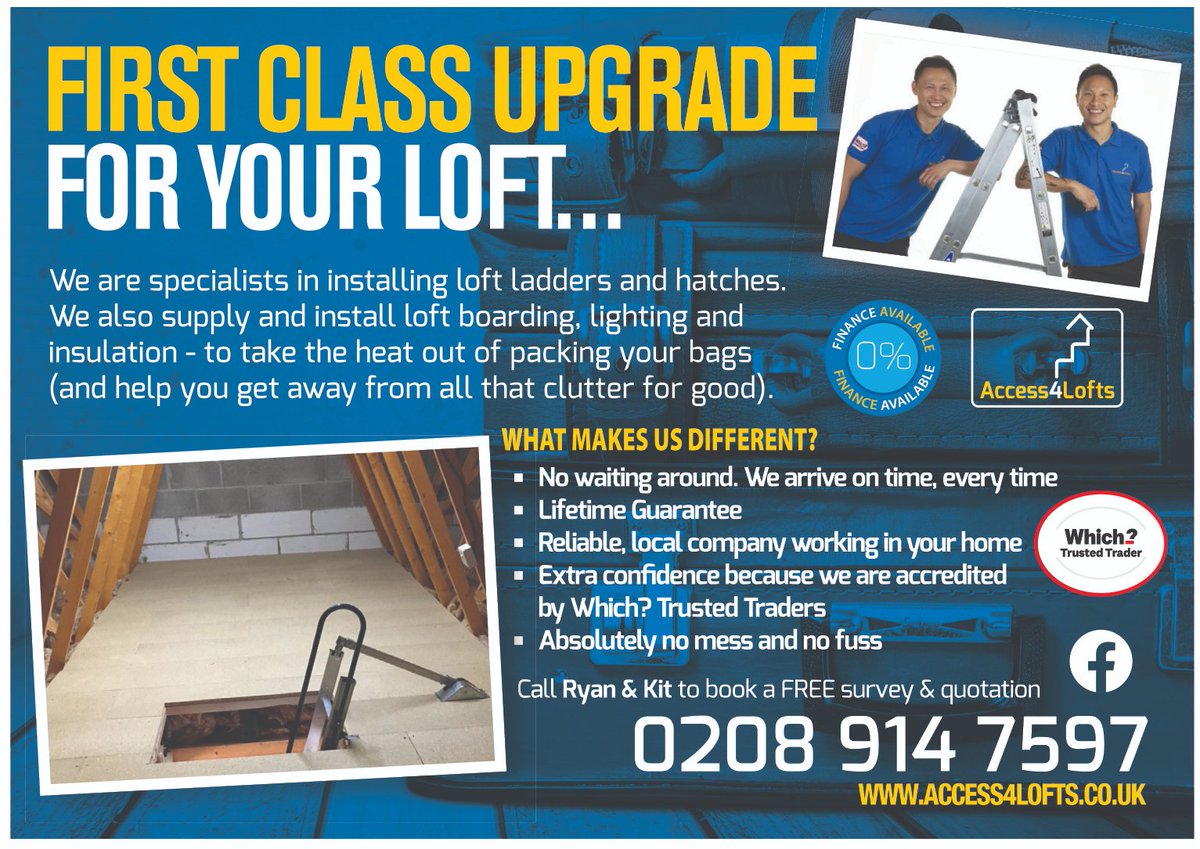 Connect_London1's tweet image. Access4Lofts Bromley help utilise wasted space by providing quick, easy and affordable loft access and storage solutions.
Contact them today: access4lofts.co.uk/bromley/ @Connect_London1 #loftspace