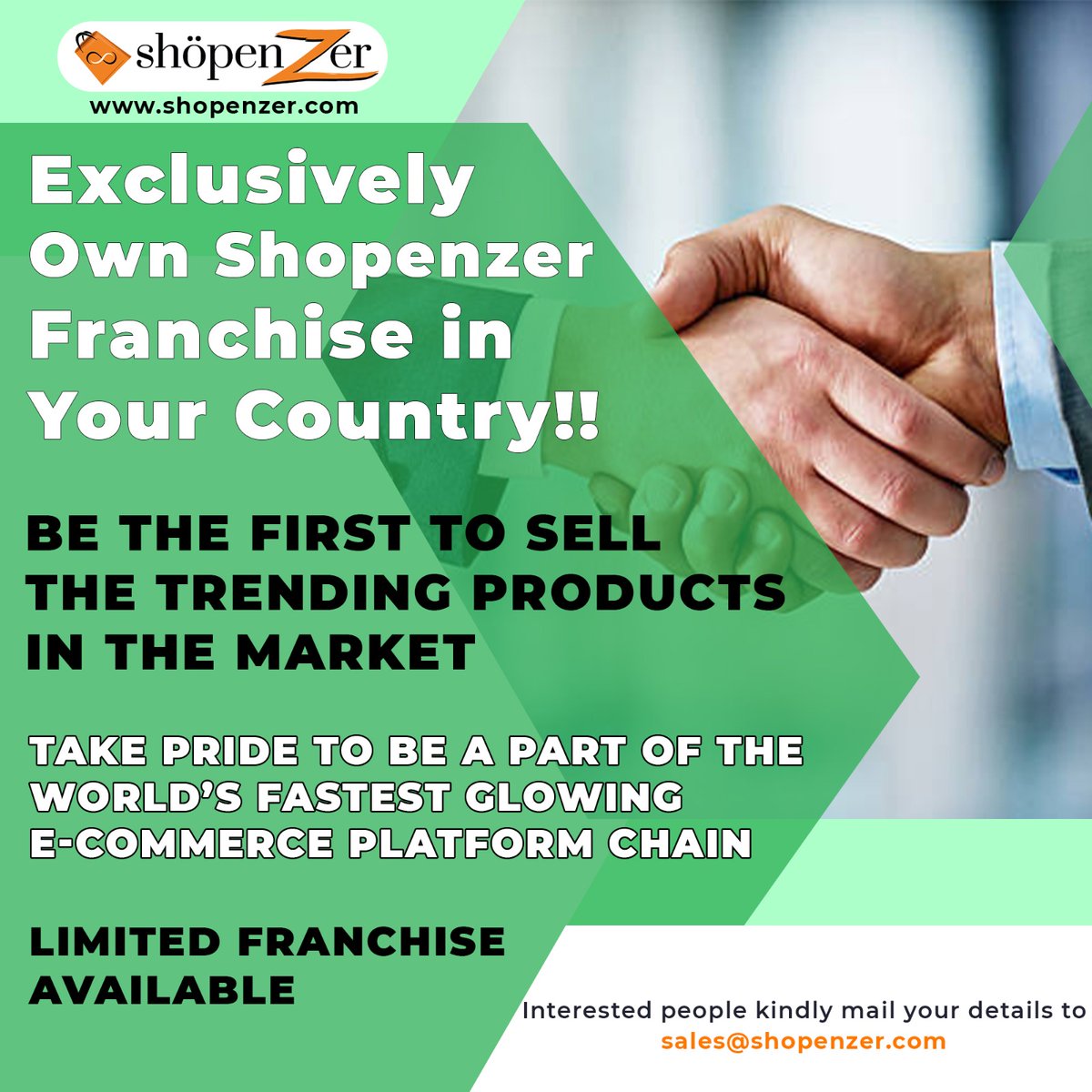 Become a shopenzer franchise For more details Mail: sales@shopenzer.com #shopenzer #shopenzerinc #business #deal #franchise #onlinebusiness