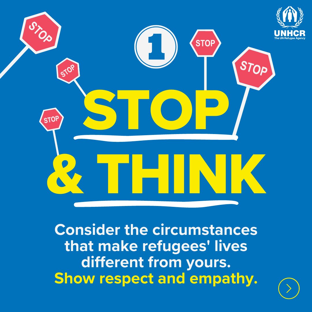 Refugees's tweet photo. We all have a responsibility to say #NoToHate.