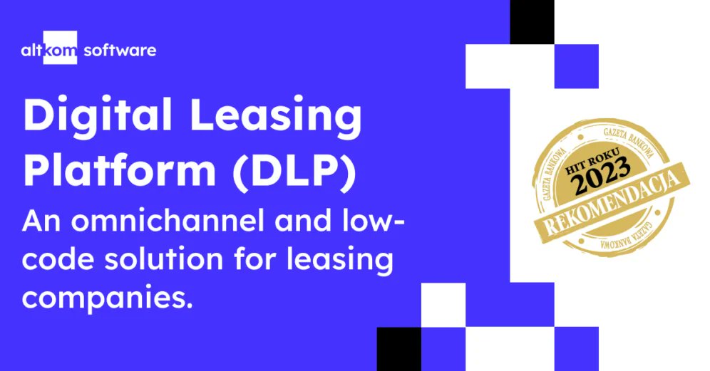 The Digital Leasing Platform is a solution for leasing companies looking to digitise their leasing services and expand their portfolio through the acquisition of new partners ➡️ altkomsoftware.com/industry/banki…

#digitalleasingplatform #leasing #software #lowcode #omnichannel