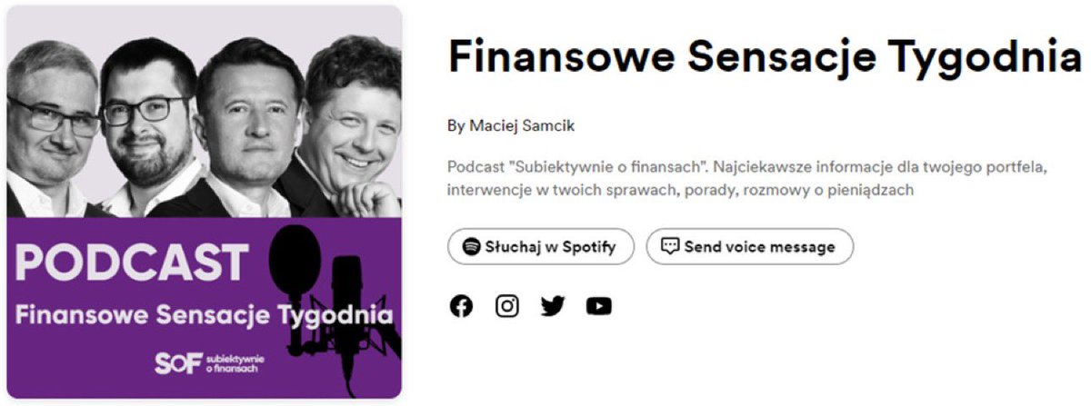 Lubicie podcasty? To tego koniecznie musicie posłuchać! Sebastian Liński z #UNIQATFI opowiada <a href="/MaciejSamcik/">Maciej Samcik - Subiektywnie o Finansach</a> o inwestycjach w tzw. misie z warszawskiej <a href="/GPW_WSExchange/">GPW</a>, ale nie tylko. 
Rozmowa dostępna jest tu: podcasters.spotify.com/pod/show/macie… 
#Inwestycje #ESG