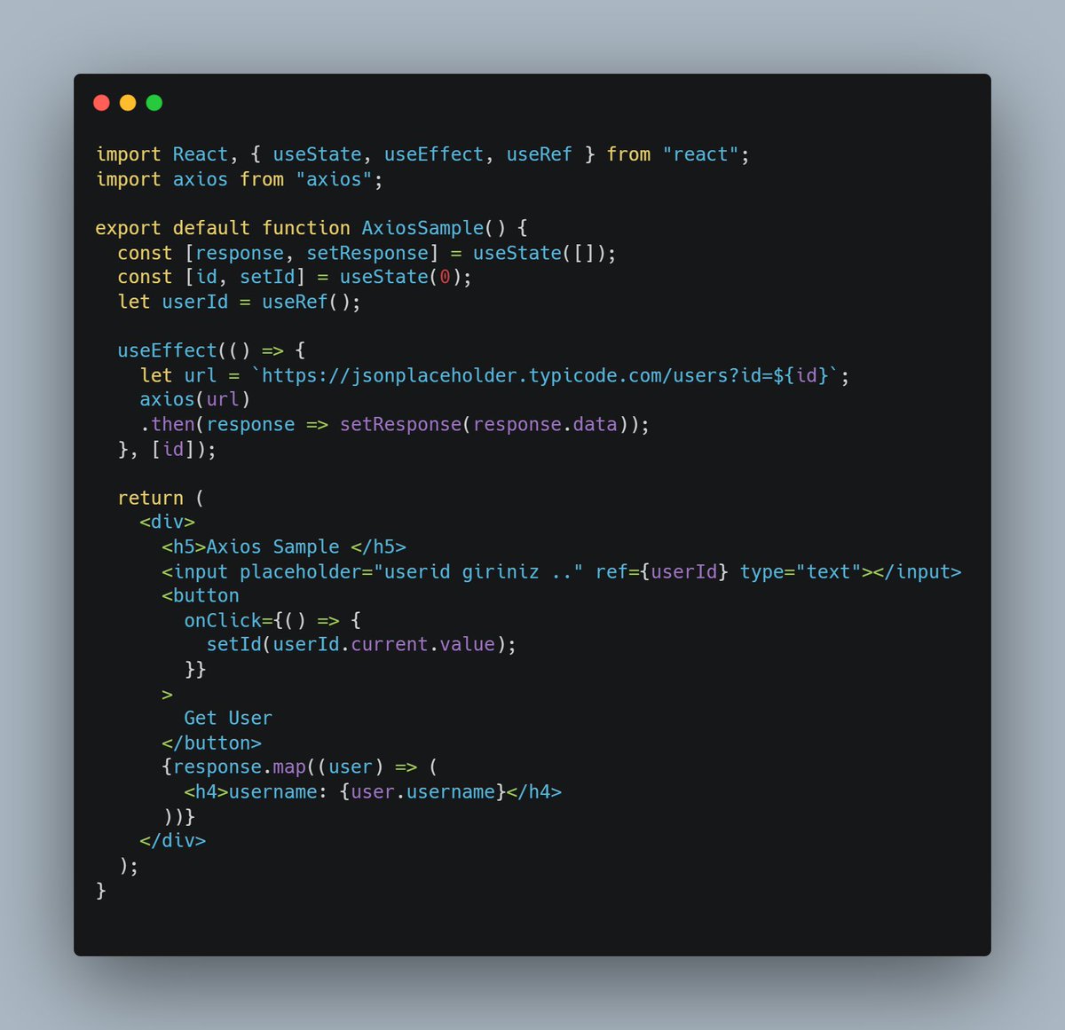 csmbilsis's tweet image. axios kullanımı