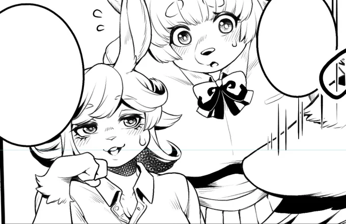 初期のしいた犬知ってる人ならわかるキャラがモブにいます🐶🐰