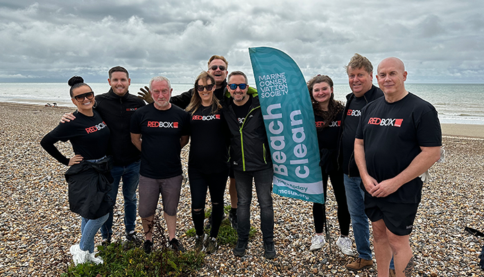 REDBOX_office's tweet photo. Some of the REDBOX team took part in a beach clean at Littlehampton with @mcsuk. We spent the day removing 23kg of litter that harms our marine life &amp; pollutes our ocean and provided vital data to fuel the Marine Conservation Society’s litter campaigns to help affect real change. https://t.co/lFAnbcSDkh