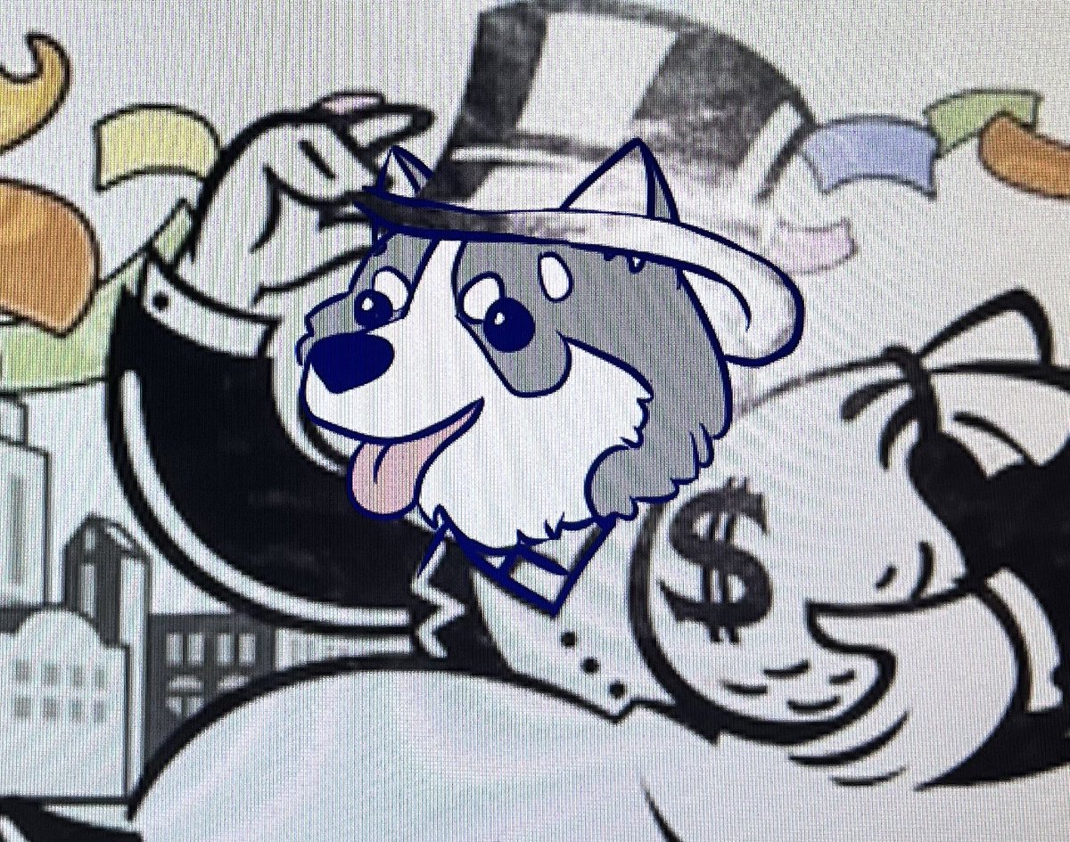 MidnightDraven's tweet photo. When coworker wants husky monoply on her classroom door, you just wing it at 6am in the morning…..

X.x

Body hurts with class unpacking x.x https://t.co/qcdM837l6v