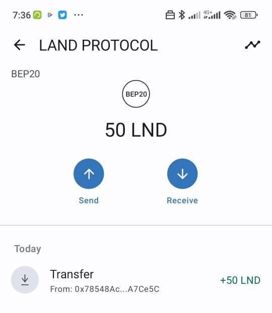 🚨🔥 AIRDROP ALERT 🔥🚨 

HOW I CLAIMED NEW LANDS OF OVER $530 TOKEN INSIDE MY TRUST WALLET 

✅ Token Listing Price: 1 $LND = 25$
🏆 Get it now while it's cheap (MAX 10 BNB)

🎁 Get Token : landprotocol.website/?ref=0x6330731…

-Contract Address: 0x78548Ac3aeFB21a3b398aEaD9697f8B8A7A7Ce5C