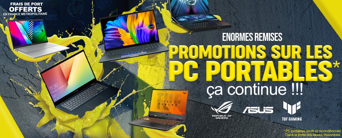 AccessoiresAsus's tweet image. ☀ Les promos continuent sur notre site Accessoires Asus, avec des remises énormissimes sur les Pc portables neufs ou reconditionnés !

accessoires-asus.com/pc-asus/

💳 Paiement sécurisé

#ASUSLAPTOP #ASUS