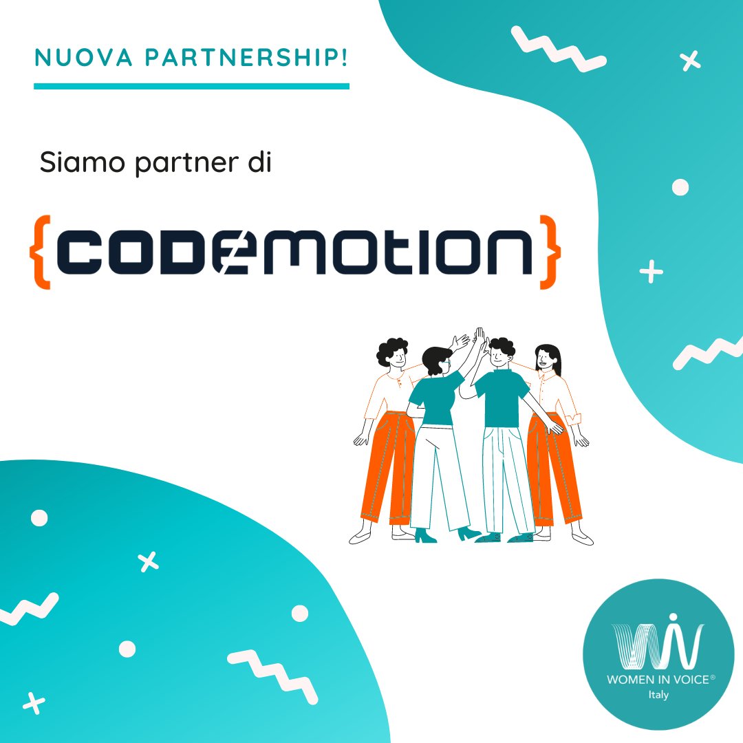🥳 Da oggi, siamo partner di <a href="/CodemotionIT/">Codemotion</a>!  Cosa vuol dire per la nostra community? Tanti nuove iniziative e sconti! Vuoi partecipare a Codemotion Milano 2023? Contattaci a wivitaly@gmail.com per avere uno sconto  del 20%!  #CodemotionPartner #CodemotionMilan23 #womeninvoice