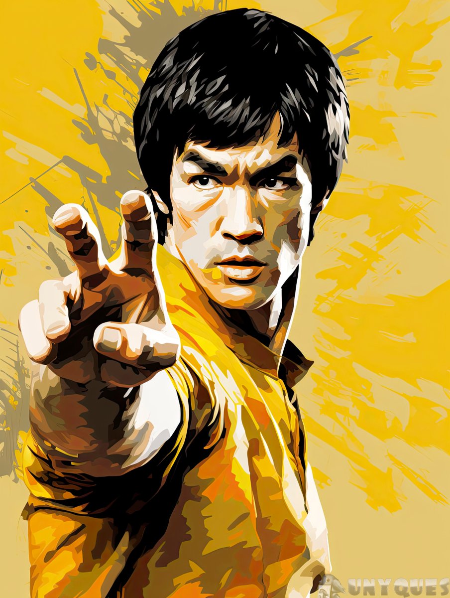 Unyquesart's tweet photo. 🎨Lee's Bold Stance

A fan art of Bruce Lee, rendered in dark beige and yellow with 32k UHD quality. The bold gestures and abundant paint create a pop-culture-infused tribute to the martial arts legend.
https://t.co/vcFvYSCANG

#art https://t.co/zDG0ZJnaqt