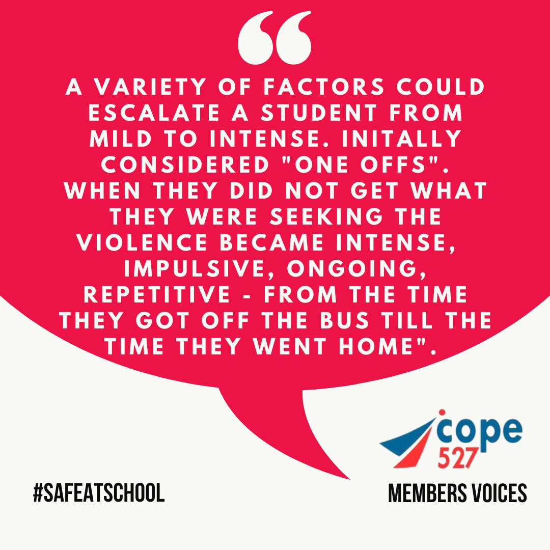Imagine if this was your everyday? How that impacts the student experiencing it, the students witnessing it  - and staff who are the target. We support students k-12+ in #hwdsb #onted schools. Everyone has the right to be #safeatschool go to bit.ly/SoundTheAlarmW… to help.