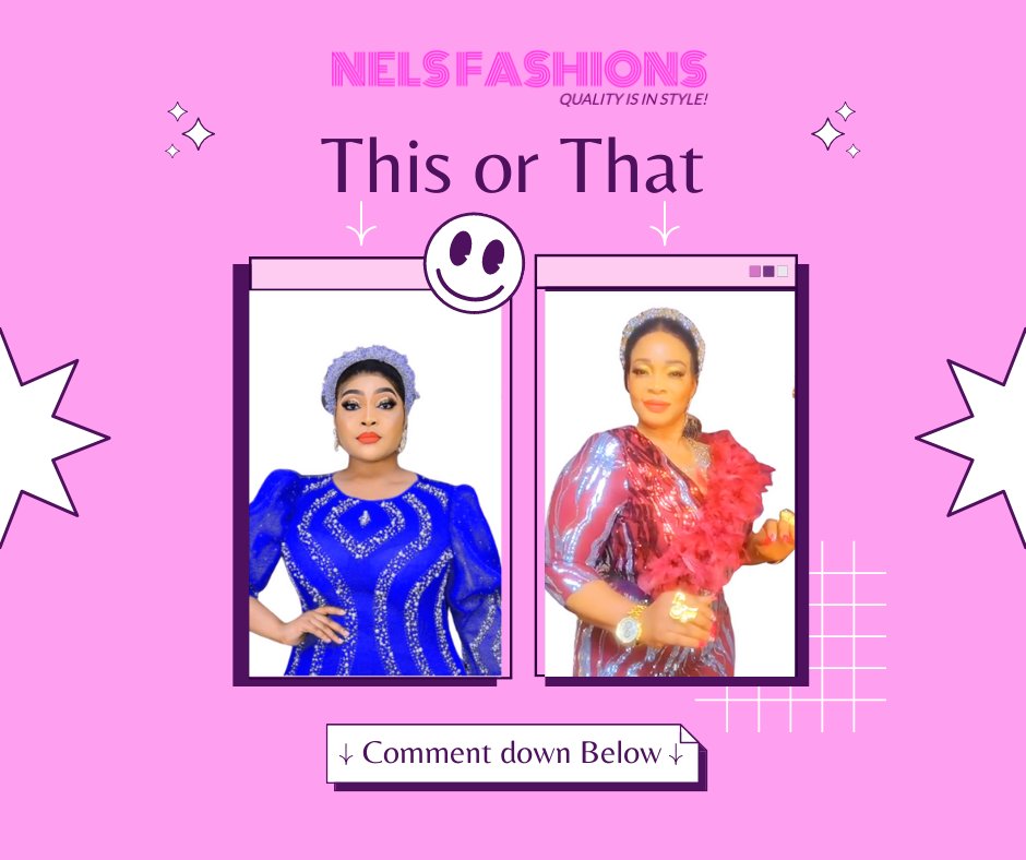 NelsFashions_'s tweet image. 🌟 Decisions, decisions – it's time for Nels Fashion's THIS or THAT! 🤔👗 Join the style revolution and discover your signature look among contrasting fashion choices! 💃 
 #NelsFashionExperiment #StyleVersatility  #NelsFashionRunway  #NelsFashionThisOrThat   #OOTD