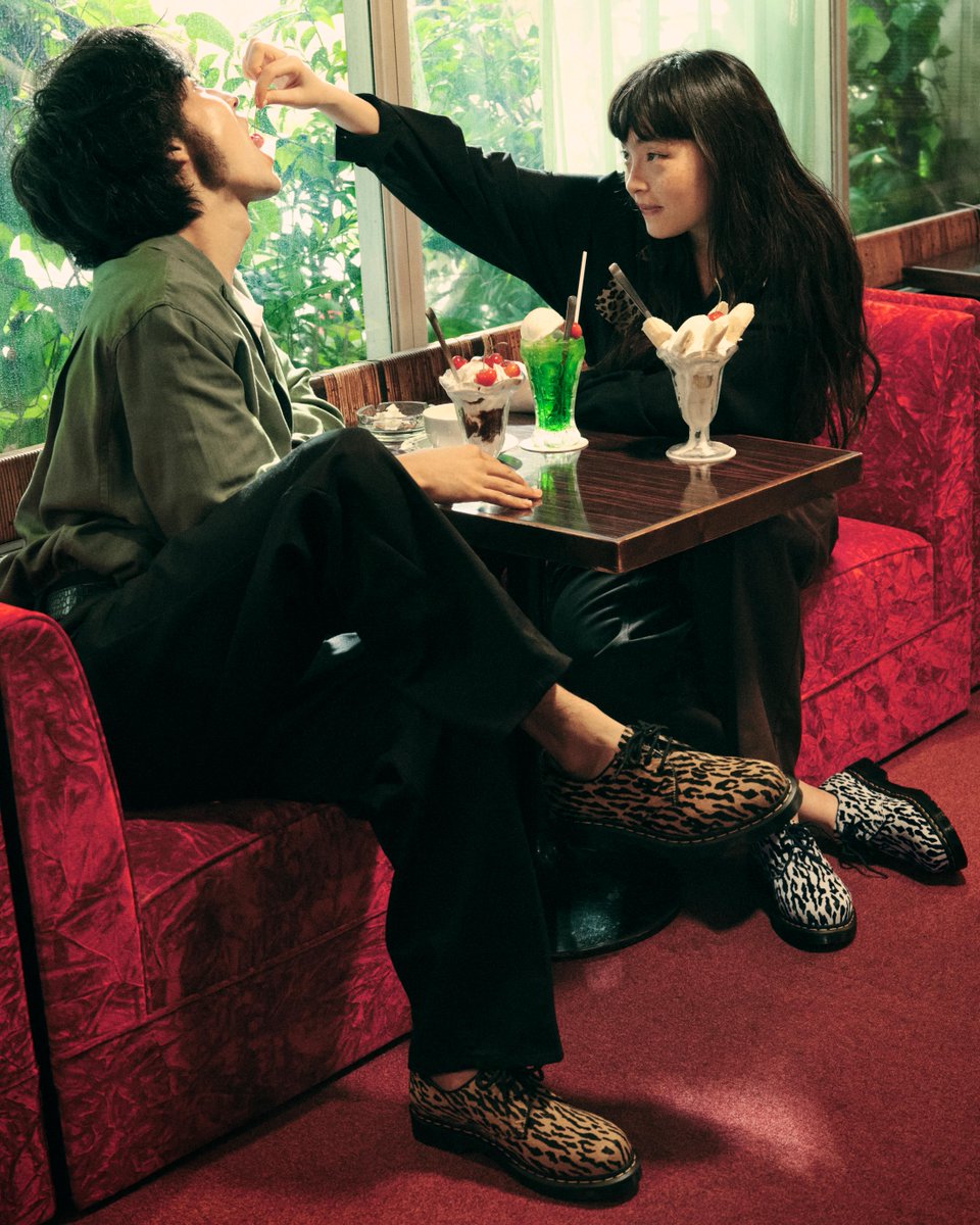 drmartens's tweet photo. DM's x WACKO MARIA | Japanese streetwear provocateurs WACKO MARIA have reimagined our 1461 shoe. Their signature leopard print is elevated with Hair On, a soft textured leather in white and camel. Designed by music obsessives for music obsessives. https://t.co/NXMyWYtjpt