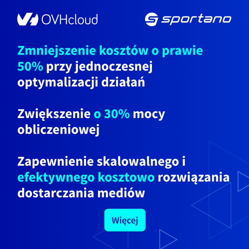OVHcloud_PL's tweet photo. #OVHcloud dla https://t.co/yGNOSRKIJN:

1) sprawne przeniesienie danych od poprzedniego dostawcy,

2) zmniejszenie o 50% kosztów,

3) zwiększenie o 30% mocy obliczeniowej,

4) chmura mająca możliwość manewrowania mocą obliczeniową w zależności od ruchu na stronie!

#CountTheCloud