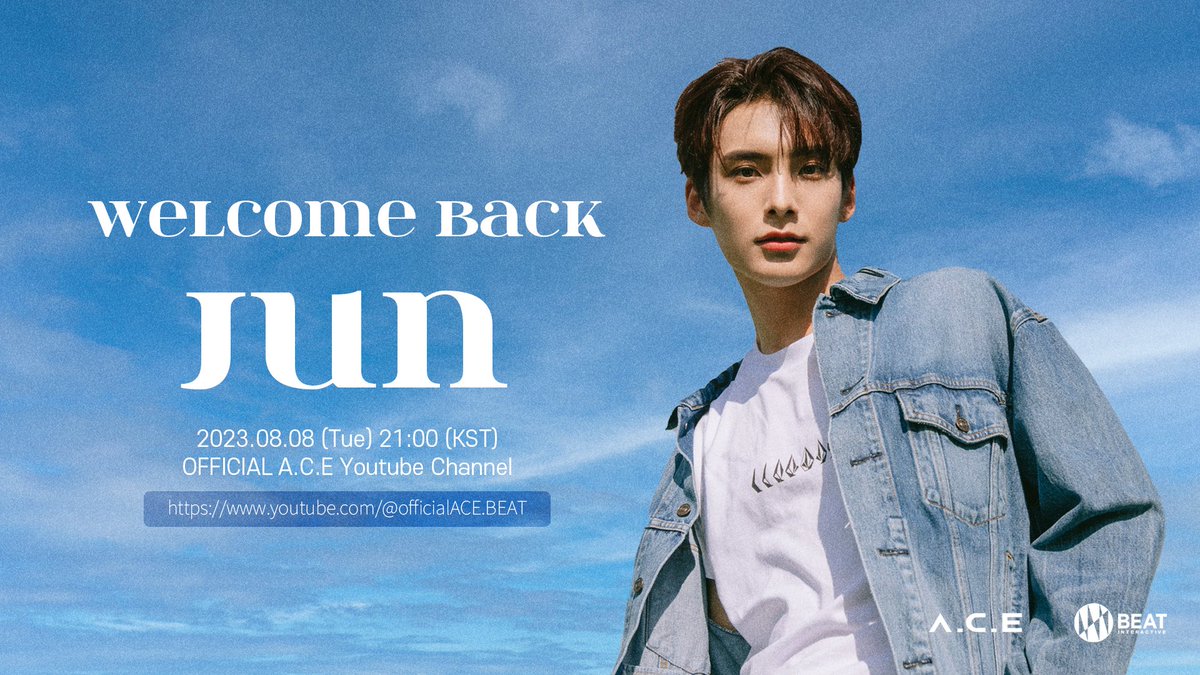 official_ACE7's tweet photo. [#JUN_NOTICE] 📢

Welcome back JUN 🍀

전! 진! 🫡
박준희 전역한다고 전해라

Welcome back JUN LIVE (with. WOW)
https://t.co/fSLQG454Se

#ACE #JUN #에이스 #준 https://t.co/21XabQgQSP