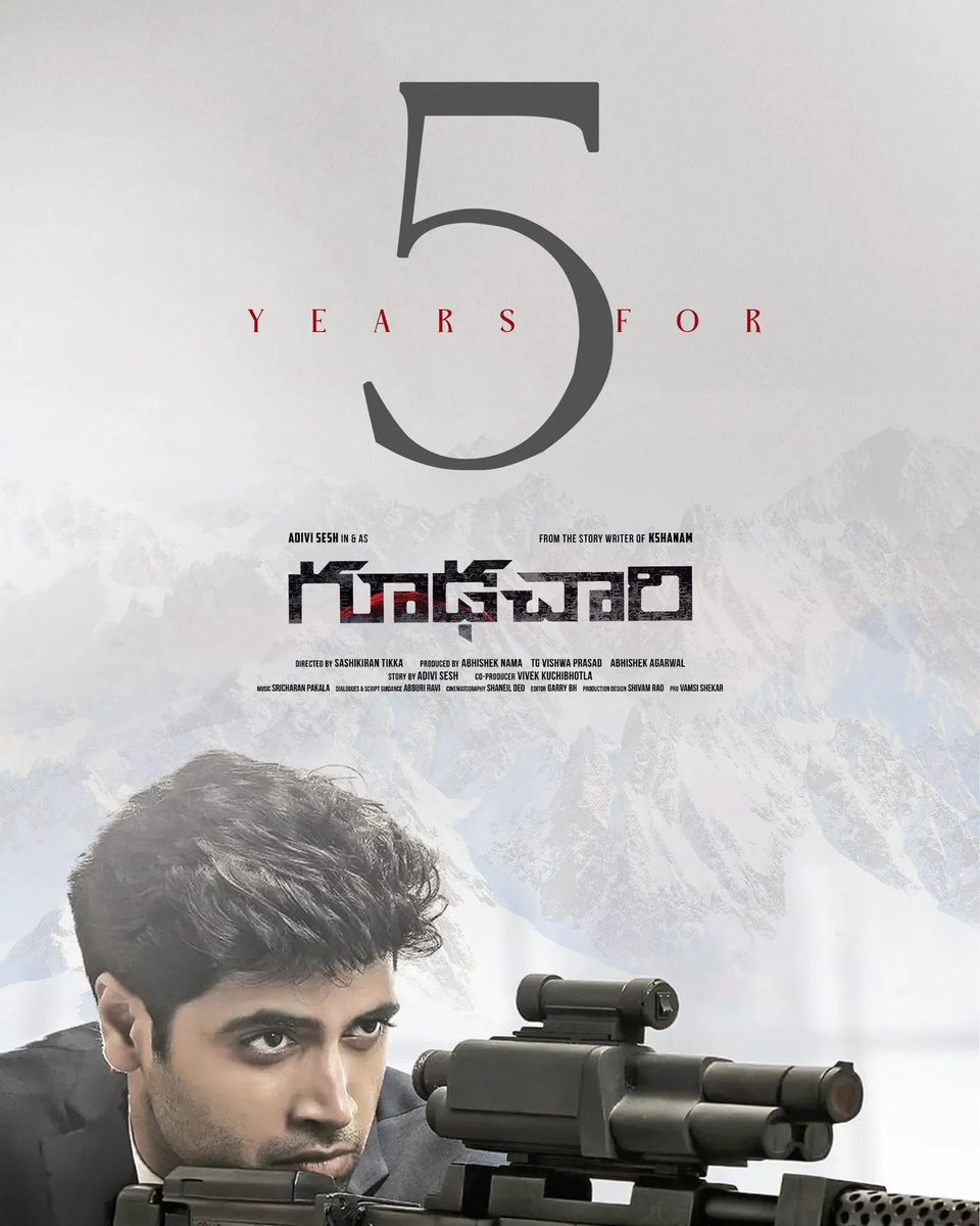 5 years for the GUNSHOT BLOCKBUSTER #Goodachari ❤️‍🔥

Agent 116 will be back with #G2 💥

This time, the action extravaganza will be beyond the borders and beyond all expectations 🔥

#5YearsOfGoodachari

@AdiviSesh @vinaykumar7121 @peoplemediafcy @AAArtsOfficial @AKentsOfficial