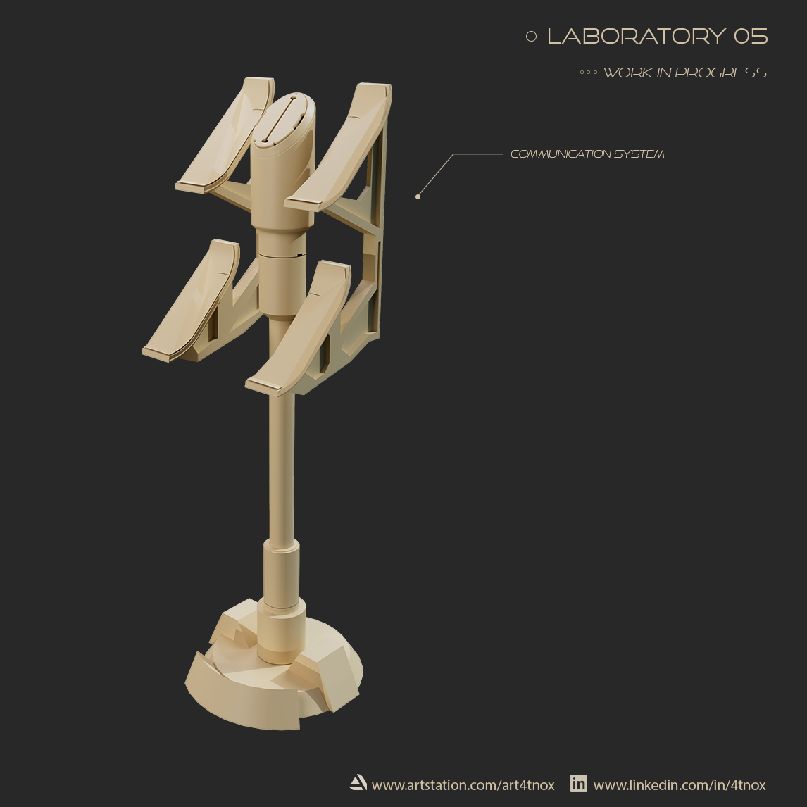 4tnoxCG's tweet photo. Communication system #WorkInProgress ! Blocking done.  
Stay tuned and see you on the next one !🚀

Based on Artvostok Development LTD's  #GameConceptArt from Lost in Blue.

#3d #3dart #cg #cgi #Hardsurface #maya #arnold #autodesk #3DModeling #DigitalArt https://t.co/rXHjADGXw6