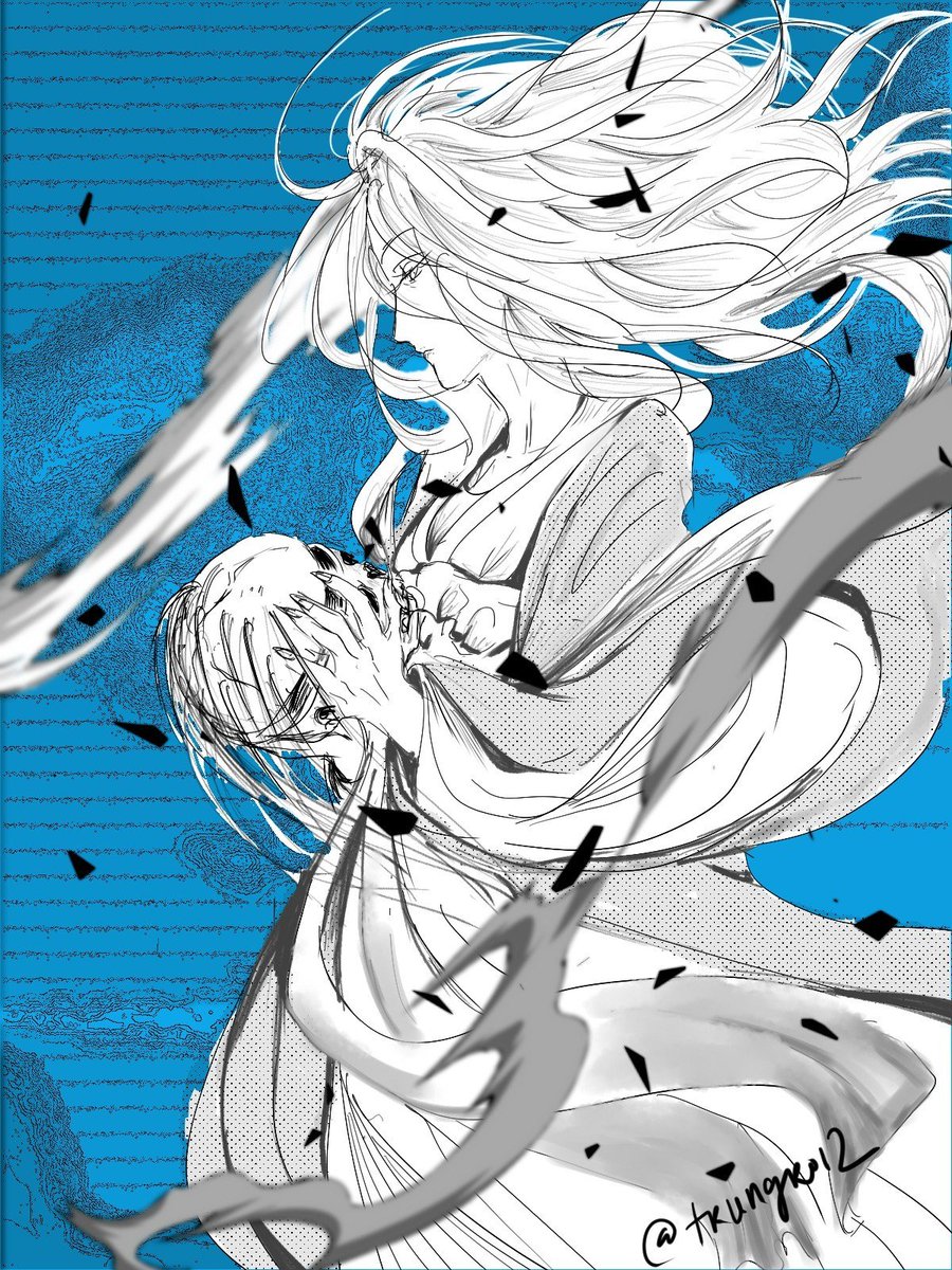 trungroi2's tweet photo. Headcanon that Tengen kept the skull from Kenjaku's original body after they left. Every time Kenjaku saw it again they made fun of her not accepting who they became. She broke it while trying to make a Kapala bowl from it though. #tenken #kenten #天元 #羂索 #羂天 #天羂 https://t.co/dBIpdauNzX