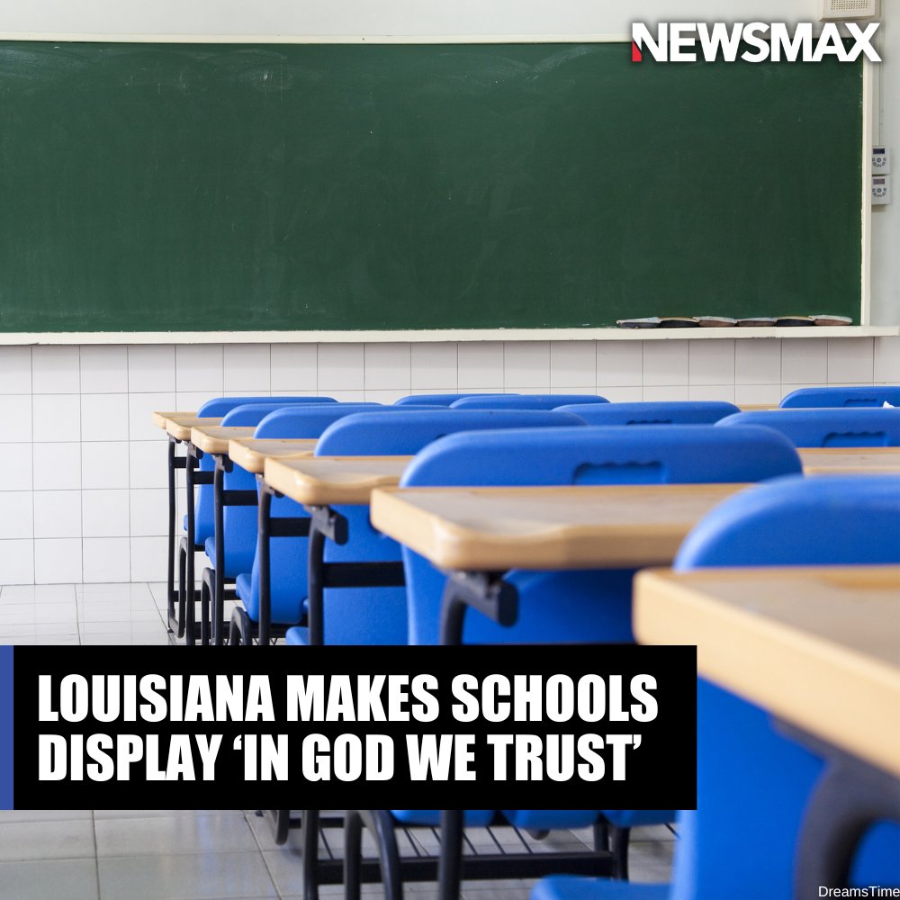 MOTTO MANDATE: A law signed by Louisiana Gov. John Bel Edwards last month requiring all public schools in the state to display "In God We Trust" in each classroom went into effect this week.  More: bit.ly/44R6yX7