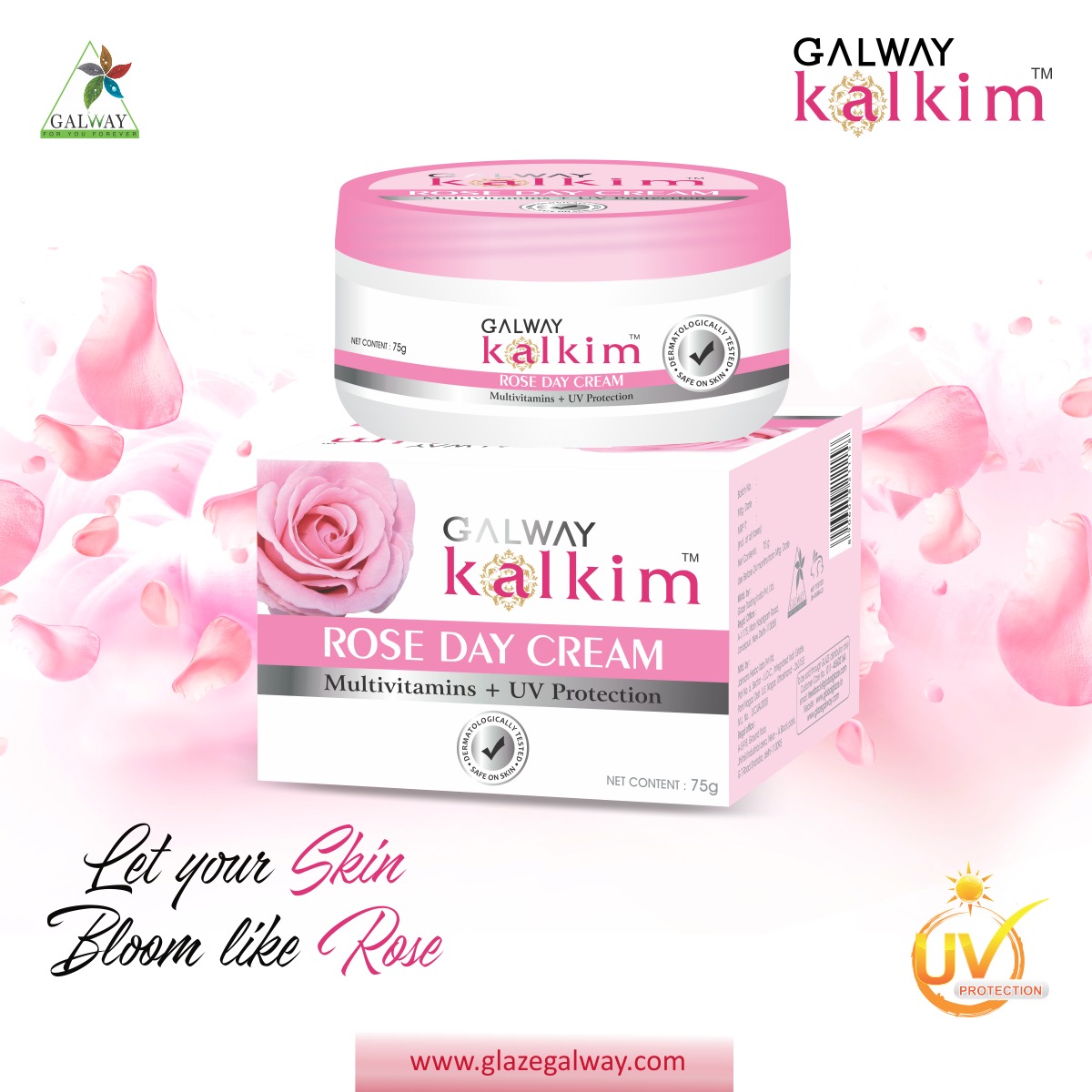 galway2003's tweet photo. Galway Kalkim Rose Day Cream contains fresh rose extract so that you get a soft skin like rose with its fragrance every moment.
Buy Now...
https://t.co/25GRLWx0vP
#rosedaycream #roseday #kalkim #Galway #GlazeGalway #GlazeTradingIndia #Galwaykart #daycream #roseextract #Softskin https://t.co/OI6BFdPNyY