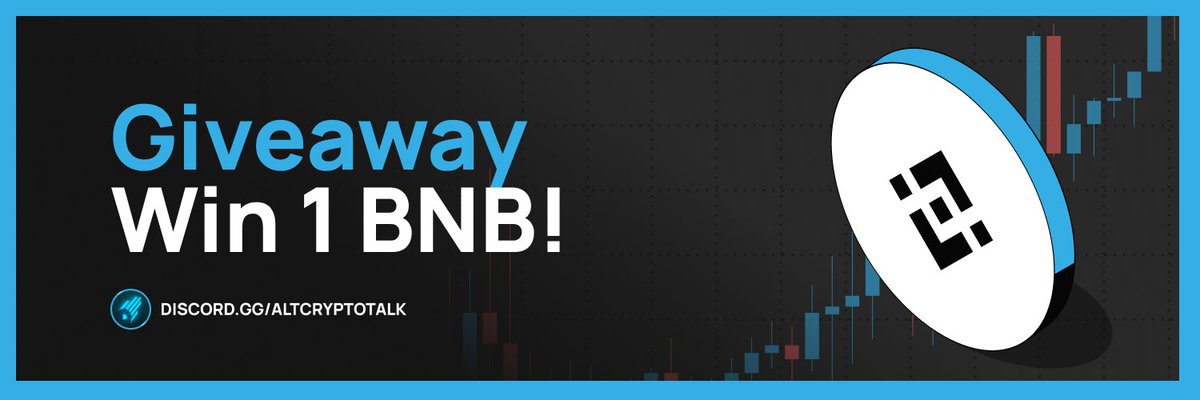 1 BNB GIVEAWAY! 🎁

To celebrate reaching 10k+ followers on Twitter, we are giving away 1 BNB to one lucky community member! 

For a chance to win:
✅ Like + RT this tweet
✅ Follow <a href="/AltCryptoTalk/">AltCryptoTalk</a> 

Winner will be announced in 72 hours!

Good luck! 🍀