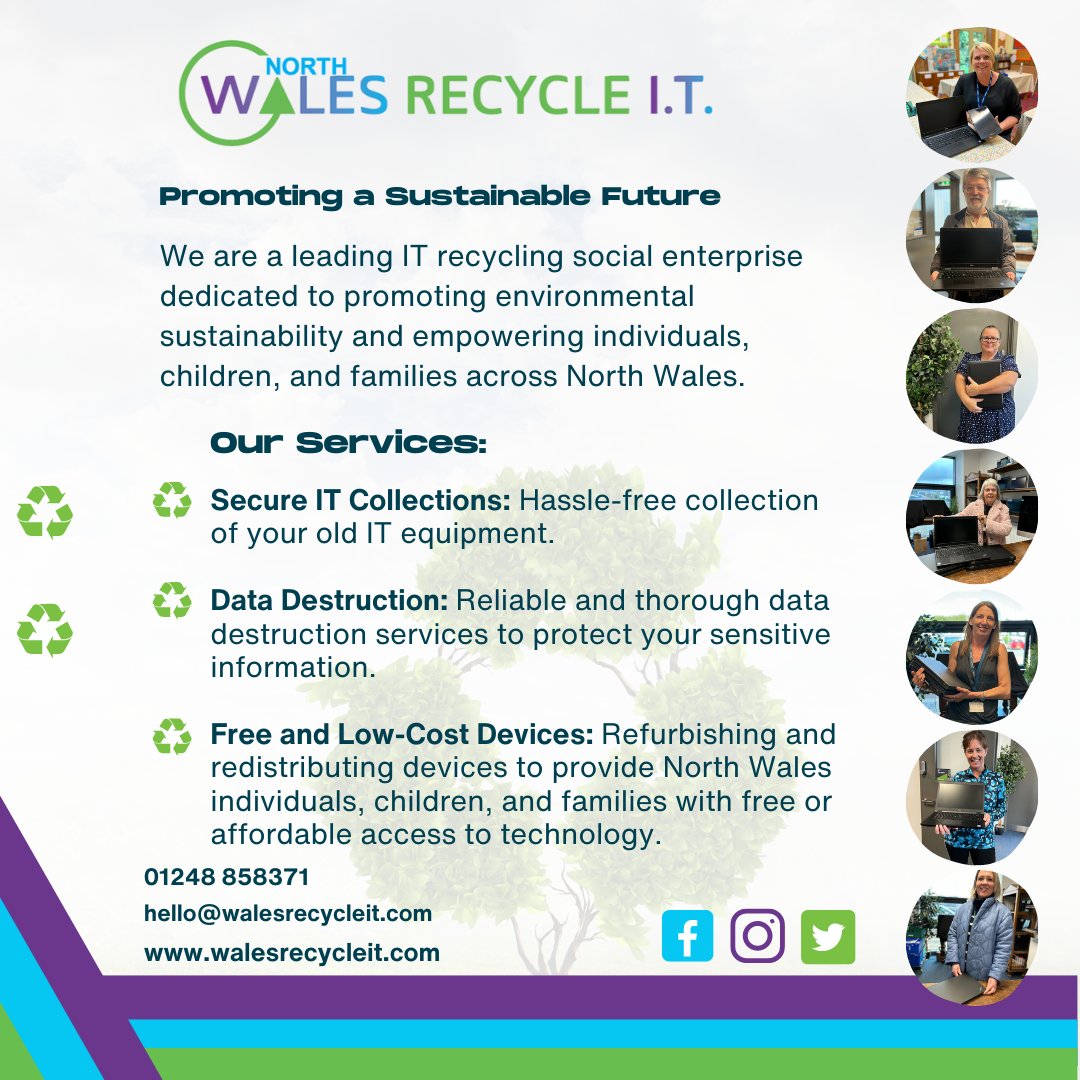Why choose us? Environmental Impact: reduce electronic waste and preserve precious natural resources Community Empowerment: Providing essential technology to individuals, children, and families Secure and Responsible: Strict data destruction protocols. walesrecycleit.com