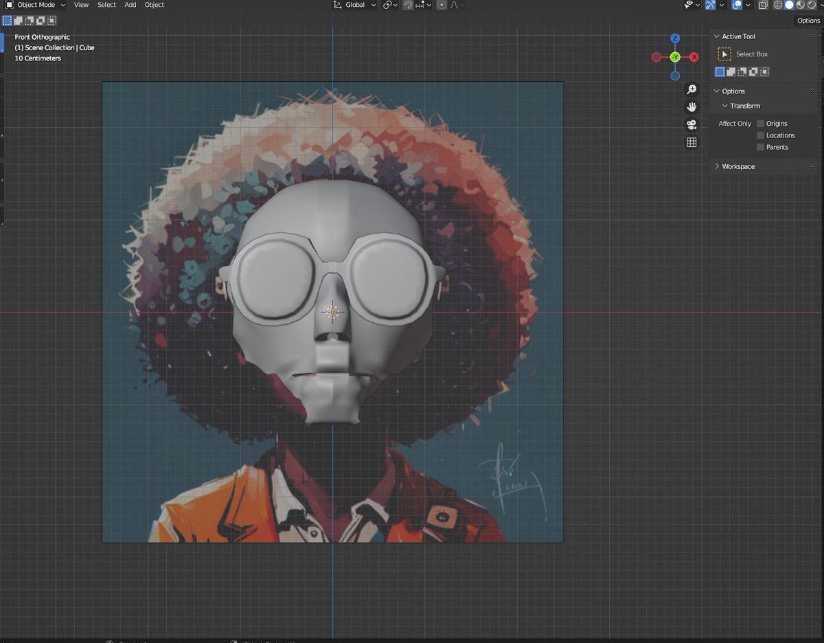 Etheral_Savant's tweet photo. Almost there with this afro dude, just got the #hairmodeling left, ready to experiment with #Three.js. https://t.co/m6ZGwv4yGR