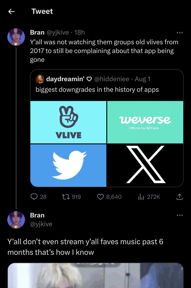 sanriosanas's tweet photo. how do y’all manage to make everything about streaming https://t.co/axi6eIOFXm