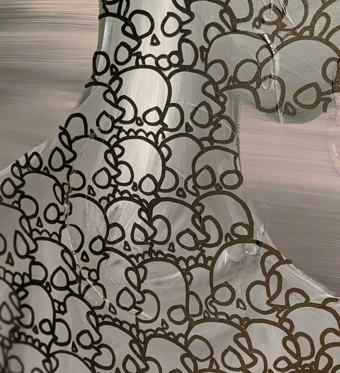 Acrylic and paint pen on canvas
54" x 27"
Available