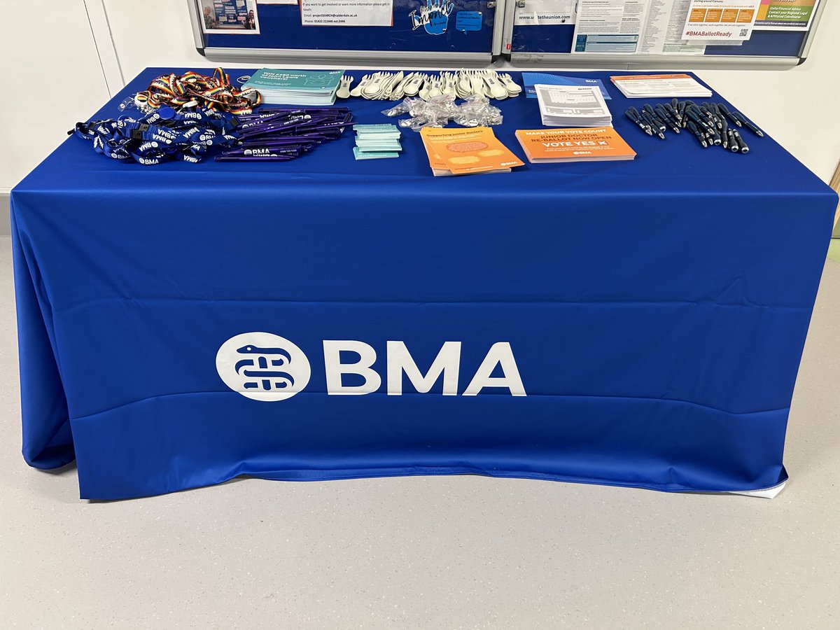 All set up here ⁦@CHFTNHS⁩ inductions please come and say hi ⁦@TheBMA⁩ ⁦@BMA_JuniorDocs⁩